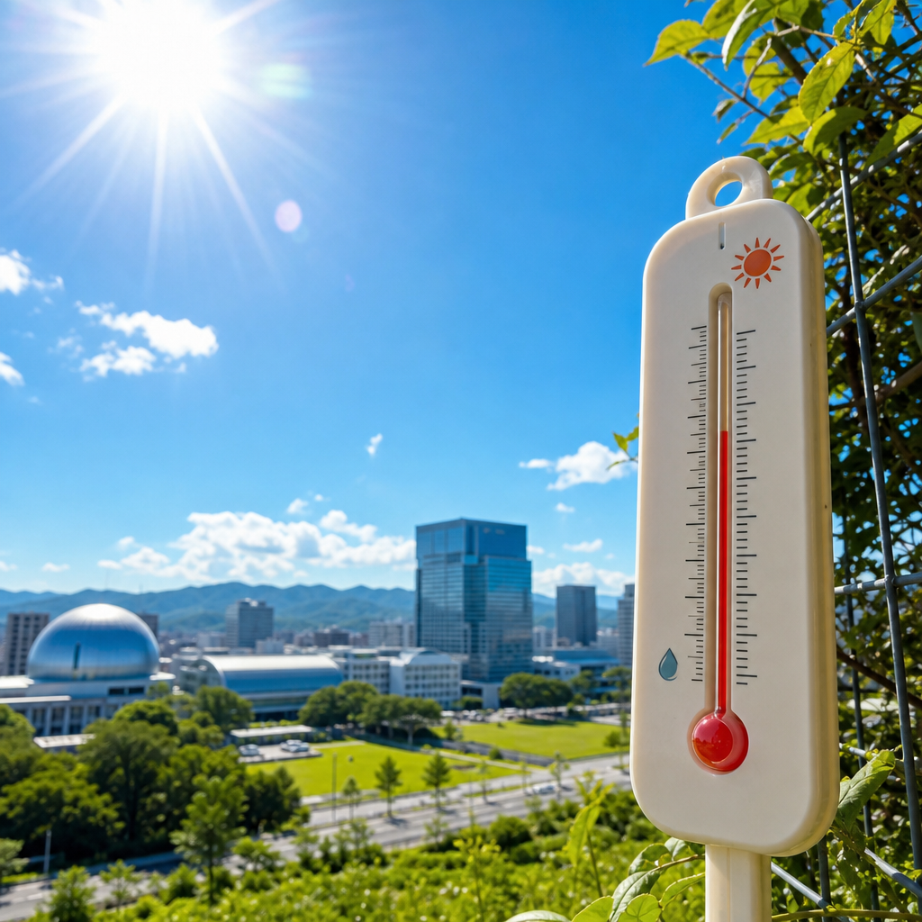 つくばの天気は暑さ指数と1時間予報で備える