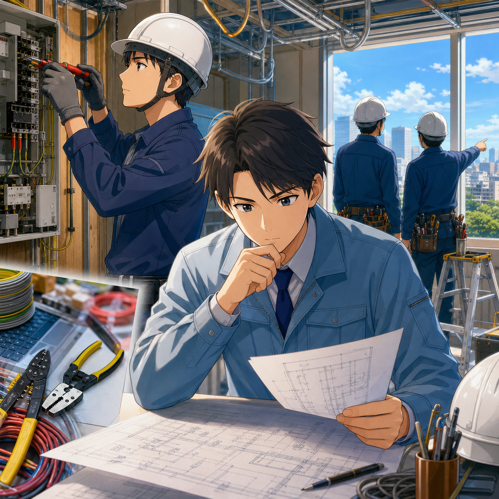 電気工事士求人で図面読解と資格を活かす転職